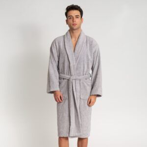 Albornoz Unisex perla - Oferta 2x1 - Bata 100% Algodón