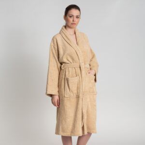 Albornoz Unisex beige - Oferta 2x1 - Bata 100% Algodón
