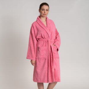 Albornoz Unisex rosa - Oferta 2x1 - Bata 100% Algodón