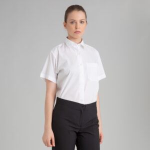 Camisa hostelería manga corta mujer blanco - OFERTA 2X1