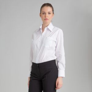 Camisa hostelería manga larga mujer blanco - OFERTA 2X1