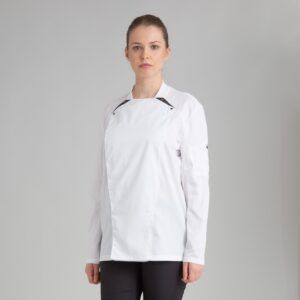 Chaqueta cocina mujer blanco MONZA 4121 - OFERTA 2X1