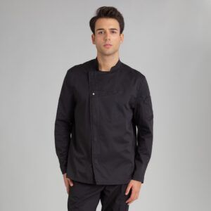 Chaqueta cocina Unisex negro MONZA 4122 - OFERTA 2X1