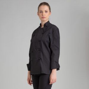 Chaqueta cocina Unisex negro MONZA 4118 - OFERTA 2X1