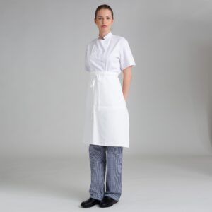 Delantal de cocina corto blanco CONFECCIONES ESTE - OFERTA 2X1