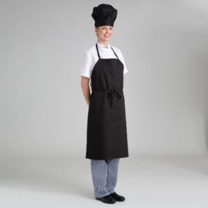 Delantal de cocina tipo peto negro CONFECCIONES ESTE - OFERTA 2X1