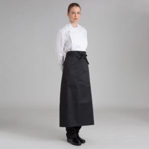 Delantal de cocina francés negro (92x92cm) SAGER - OFERTA 2X1