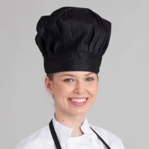 Gorro Chef negro VALENTO - OFERTA 2X1