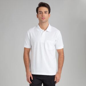 Polo hostelería hombre blanco - OFERTA 2X1