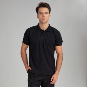 Polo hostelería hombre negro - OFERTA 2X1
