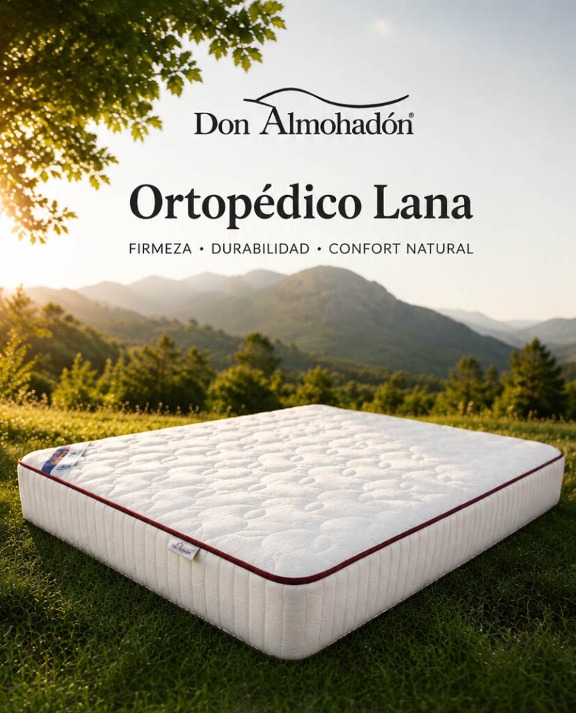 Colchón ortopédico de lana 21cm Don Almohadón
